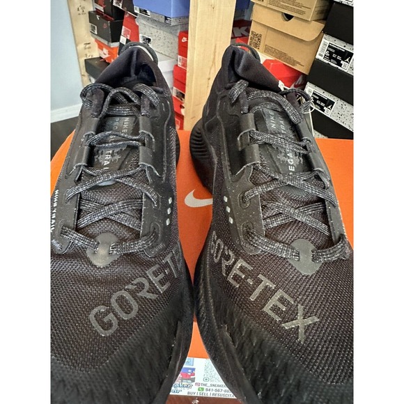 Nike Women's Pegasus Trail 3 GTX Triple Black DC8794-001 Running Multiple Sizes - Picture 4 of 6